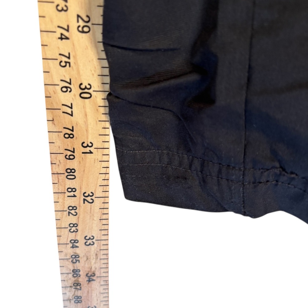 VTG Nike Black Nylon Track Pants Joggers Sweatpants GRAY Tag Sz XL Run DMC lined - Picture 8 of 11
